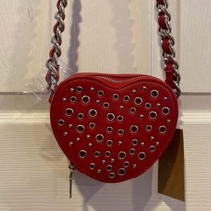 BNWT Steve Madden Red Heart Crossbody Bag